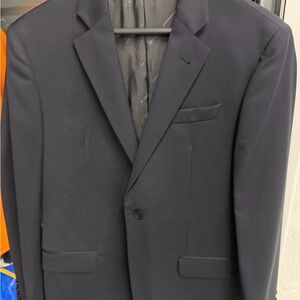 Armani Exchange Textured Navy Blazer